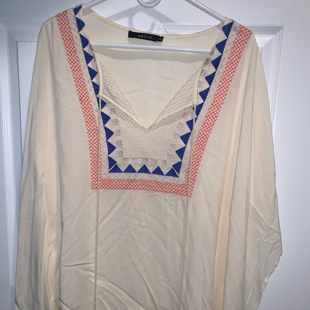Francesca’s worn once poncho dress